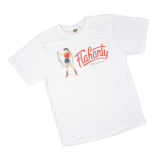 Flaharty Logo White Malibu Tee MEN - Clothing - Shirts - Short Sleeve Flaharty