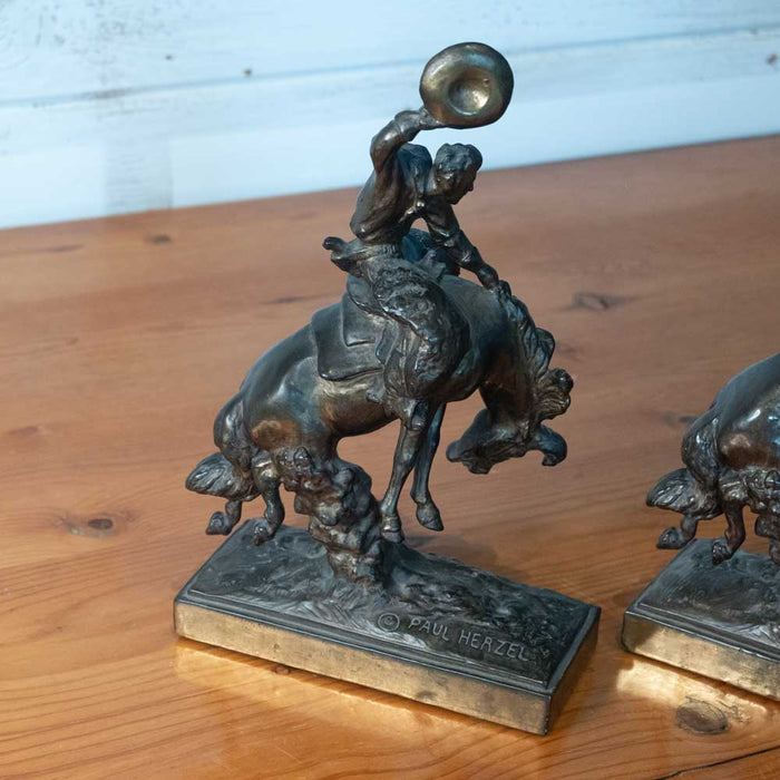 Paul Herzel Very Rare Bronze Bookends Collectibles Paul Hertzel