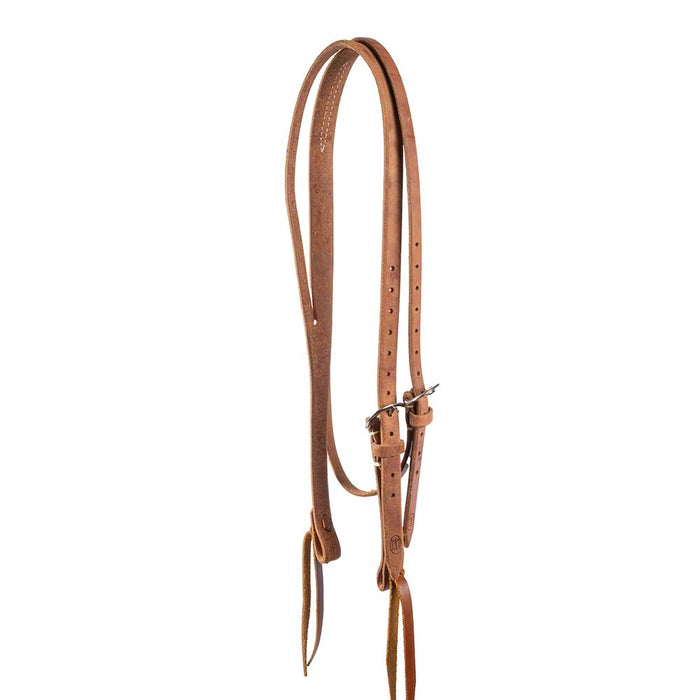 Craig Lewis Handmade Slit Ear Headstall w/Throat Latch and Blood Knot Tie Ends Tack - Headstalls Craig Lewis