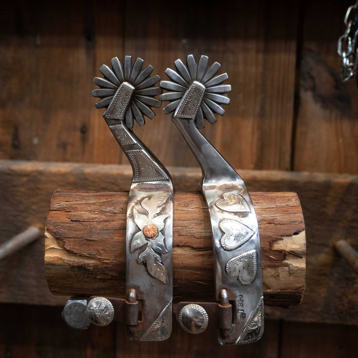 Ricky Trammell Silver & Copper Mounted Spurs