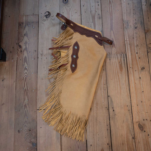 Teskeys Large Smooth Leather Chinks Tack - Chaps & Chinks TESKEY'S