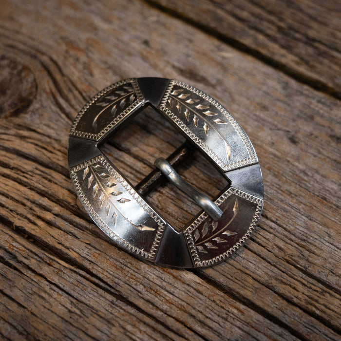 Wayne Dollar Silver Mounted 3/4" Headstall Buckle