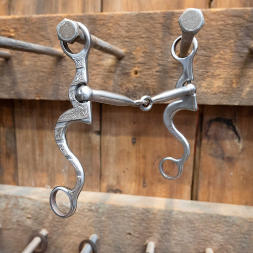 Kamphaus Silver Mounted Shanked Snaffle Tack - Bits Kamphaus