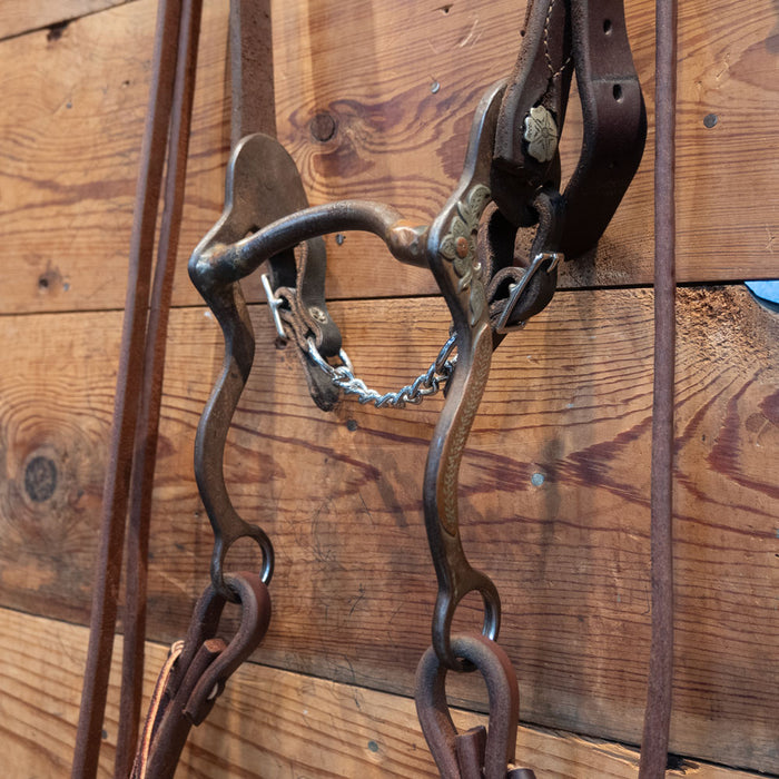 Clint Martin #51 Mounted Low Port Bridle Rig Tack - Rigs Clint Martin