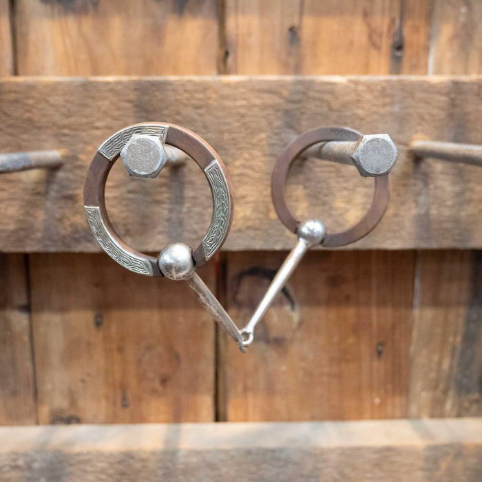 Jesse Hoover Locked O-Ring Smooth Snaffle Bit