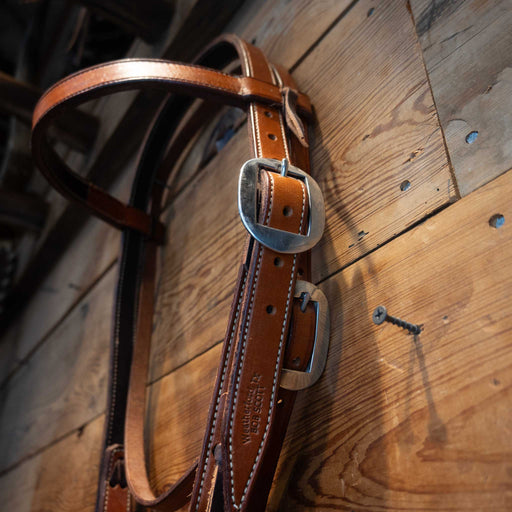 Bob Scott Browband Headstall w/Throat Latch Tack - Headstalls Bob Scott