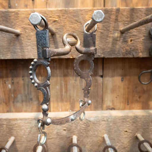 E.G. Mounted Port Bit w/Copper Cricket Tack - Bits E.G.