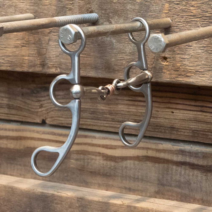 Kerry Kelley 50 Smooth Dogbone with Copper Rings Bit Tack - Bits Kerry Kelley