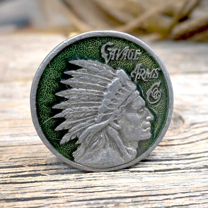 Savage Arms Co. Vintage Enamel Buckle Collectibles Savage Arms Co.