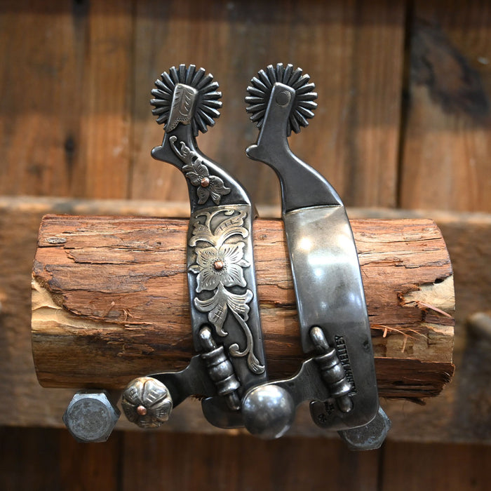 Kerry Kelley Silver Mounted Womens 90 Spurs Tack - Spurs Kerry Kelley