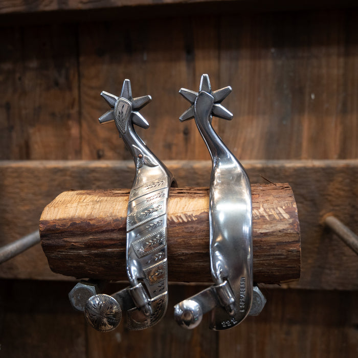 Luke Spraberry Silver Mounted Spurs Tack - Spurs Luke Spraberry
