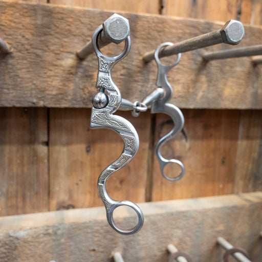 Kamphaus Silver Mounted Shanked Snaffle Tack - Bits Kamphaus