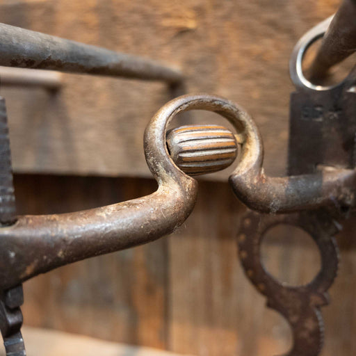 E.G. Mounted Port Bit w/Copper Cricket Tack - Bits E.G.
