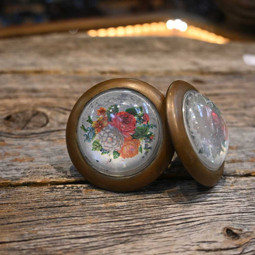 Vintage Bridle Rosettes w/Flowers Collectibles Teskey's