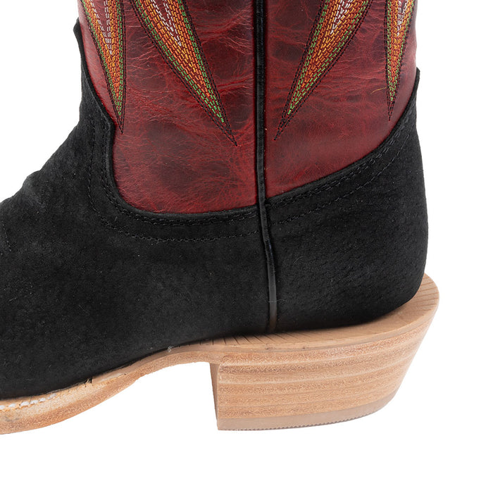 R. Watson Women's Black Boar Cutter Toe Boot WOMEN - Footwear - Boots - Western Boots R Watson