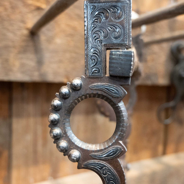 E.G. Mounted Port Bit w/Copper Cricket Tack - Bits E.G.