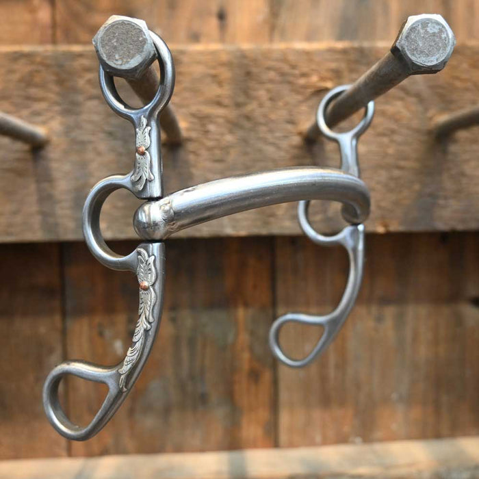 Kerry Kelley 50 Silver Floral Mounted - Mullen Bit Tack - Bits Kerry Kelley