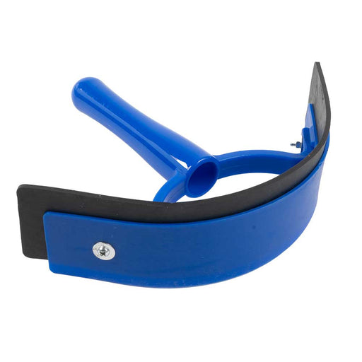 Teskey's Plastic Sweat Scraper With Rubber Blade Equine - Grooming Teskey's Saddlery BLUE