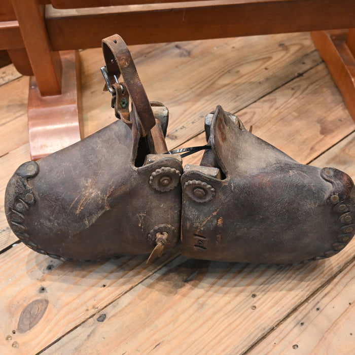 Big Bend Saddlery Cowboy Leather Tapadero's Collectibles Big Bend Saddlery