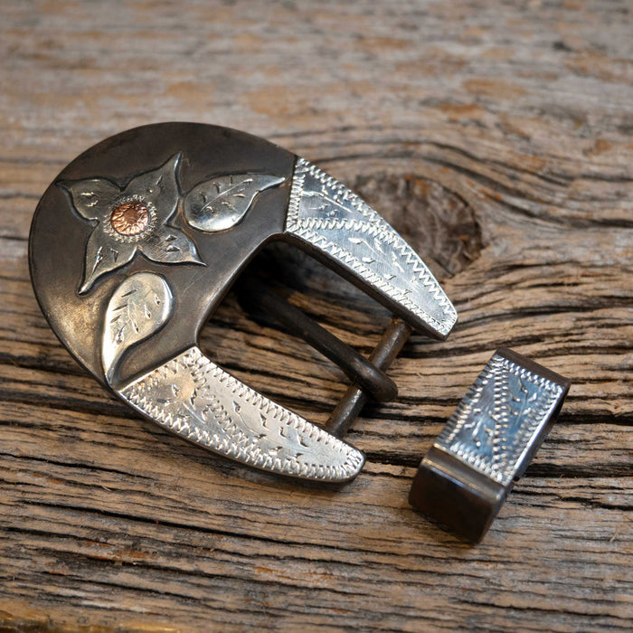 Ricky Trammell 2 Pc. Floral Buckle