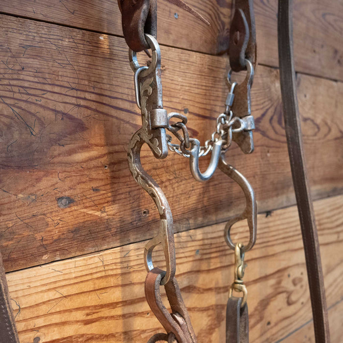 Cowpuncher Ported Chain Bit Bridle Rig