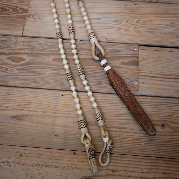 Handmade Rawhide Romel Reins Tack - Reins MISC