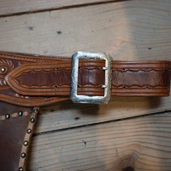 Vintage Handmade Chaps w/Card Suits & Tooled Yoke Collectibles MISC