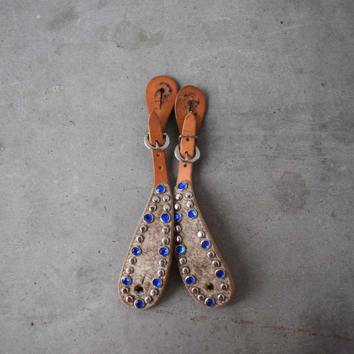 Used Hide & Rhinstone Spur Straps Sale Barn Teskeys