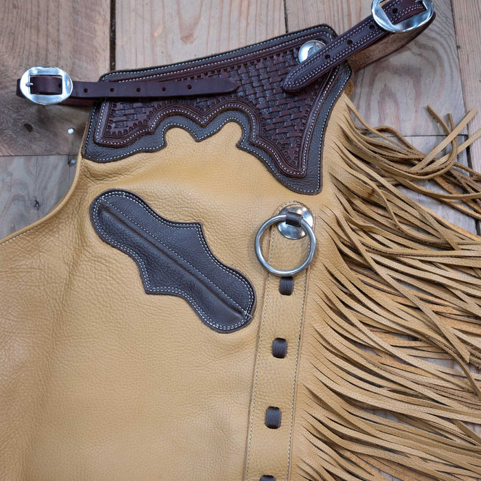 Teskey's Large Tan Versatility Shotgun Chaps Tack - Chaps & Chinks Teskeys