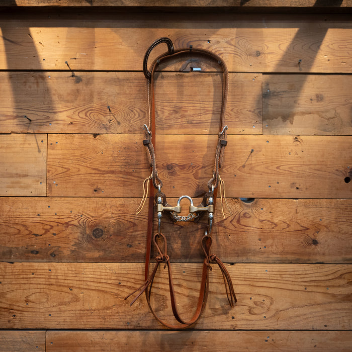 CHS Correction Bridle Rig Tack - Training Cow Horse Supply