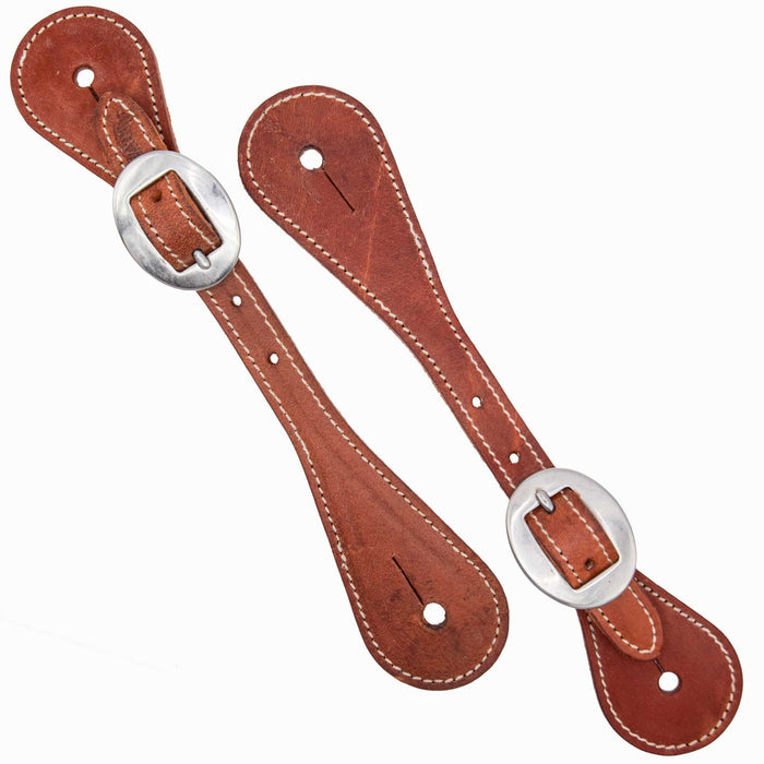 Weaver Youth Harness Leather Spur Straps Tack - Spur Straps Weaver
