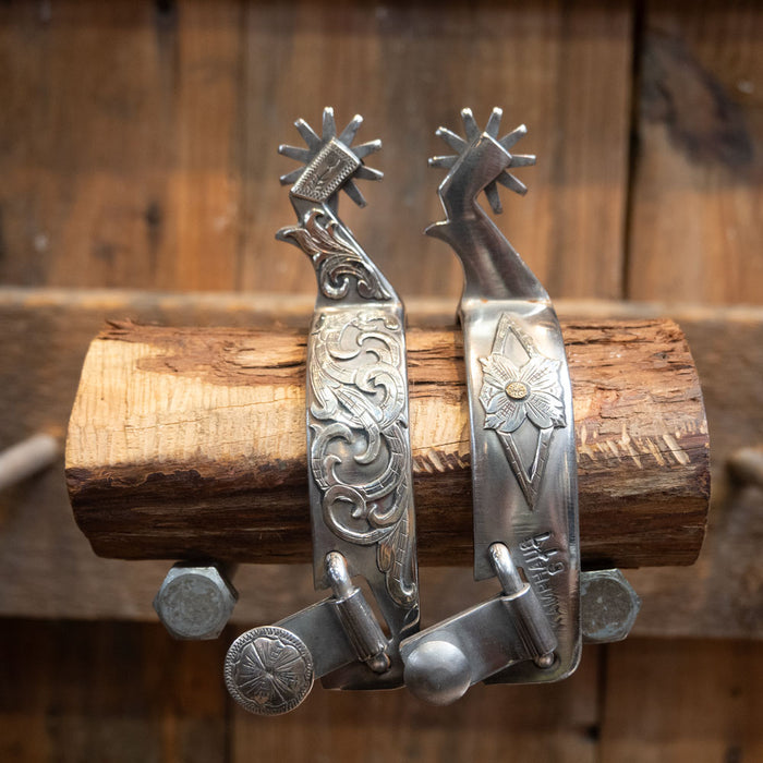 Kamphaus Silver Mounted Spurs Tack - Spurs Brandon Anthony