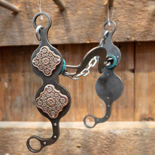 Petska Square Copper Concho Washer Port Bit Tack - Bits Paul Petska