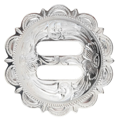 Sterling Plated Slotted Concho Tack - Conchos & Hardware MISC