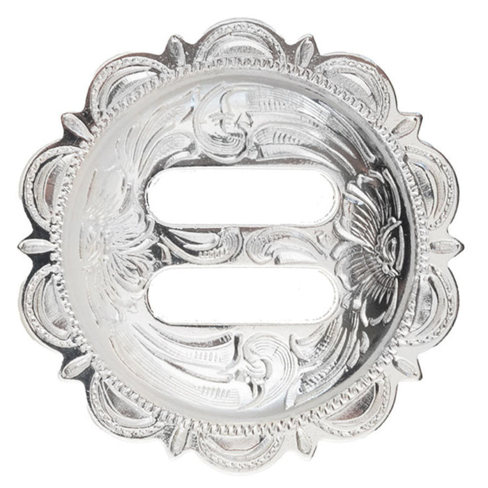 Sterling Plated Slotted Concho Tack - Conchos & Hardware MISC