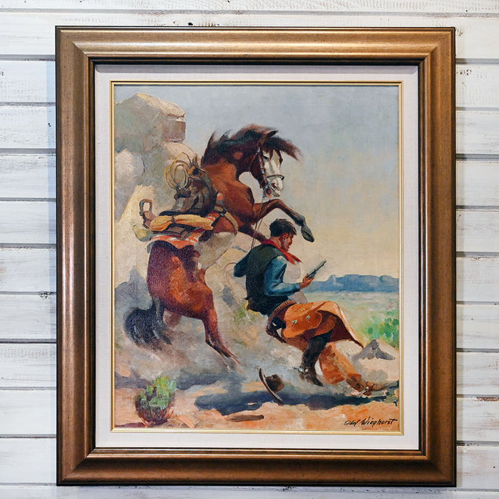 Guns & Trouble By Olaf Wieghorst Collectibles Olaf Wieghorst