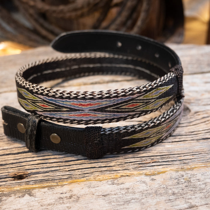 Vintage Prison-Made Hitched Horse Hair Belt Collectibles DeerLodge