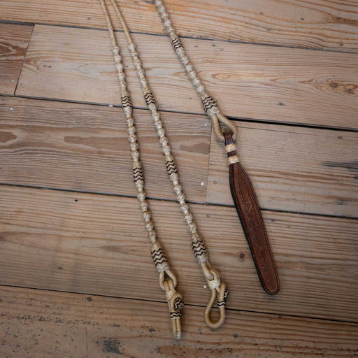 Handmade Rawhide Romel Reins Tack - Reins MISC