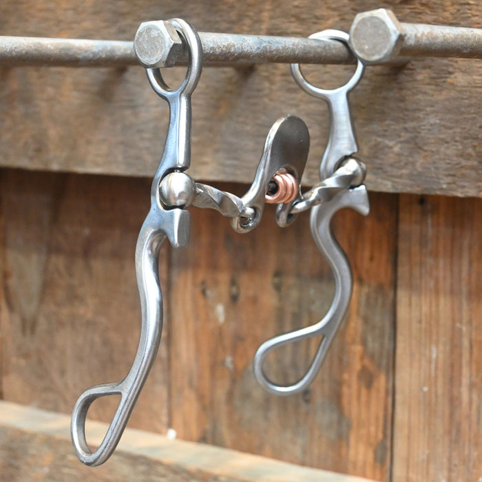 Kerry Kelley 02S Floating Spoon Slow Twist Copper Rings Bit Tack - Bits Kerry Kelley