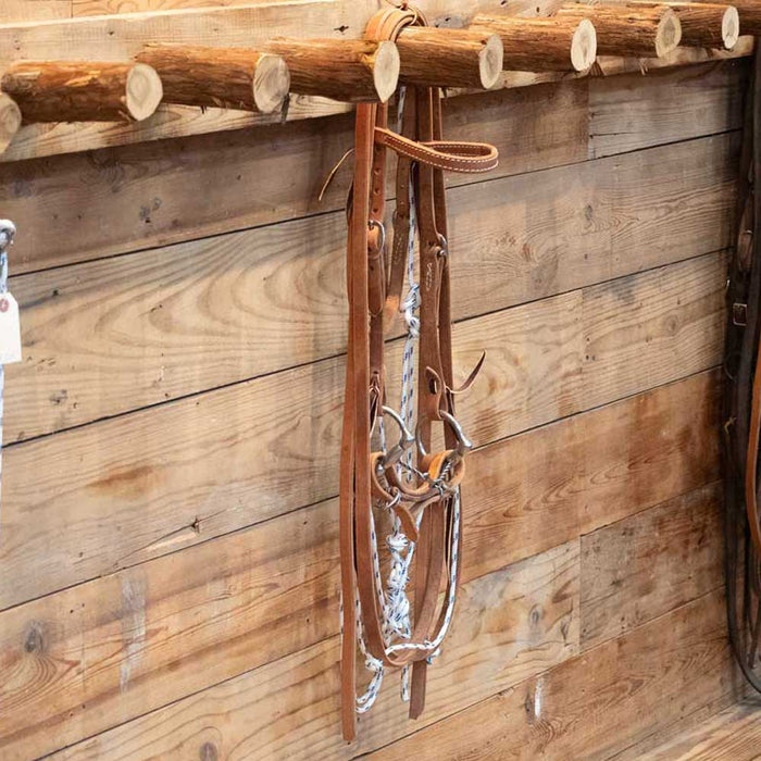CHS Dogbone w/German Martingale Tack - Training Cow Horse Supply
