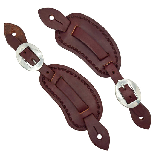 Teskey's Chocolate Montana Spur Strap Tack - Spur Straps Teskey's