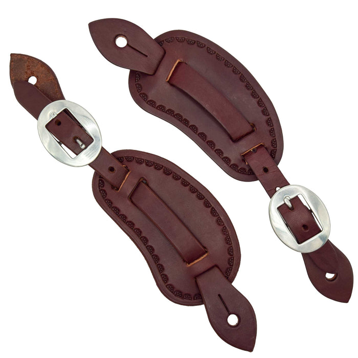 Teskey's Chocolate Montana Spur Strap Tack - Spur Straps Teskey's