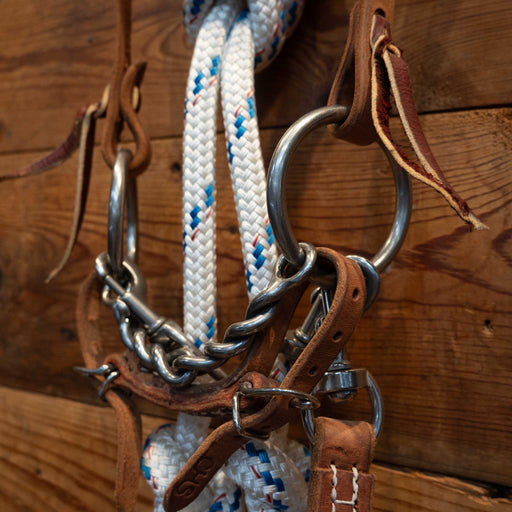 CHS O-Ring Twisted Snaffle Bridle Rig Tack - Training Cow Horse Supply
