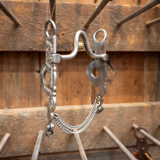 Steidley Silver Mounted Port Bit w/Roller Tack - Bits Steidley
