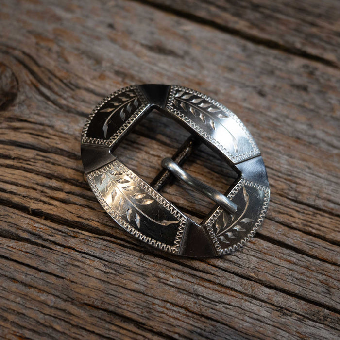 Wayne Dollar Silver Mounted 3/4" Headstall Buckle