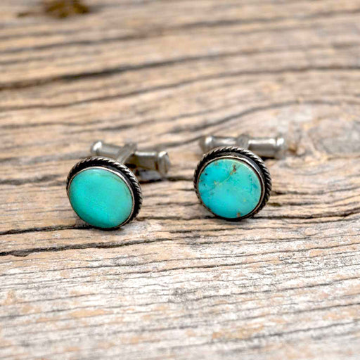 Vintage Turquoise Cuff Links MEN - Accessories - Jewelry & Cuff Links Teskey's
