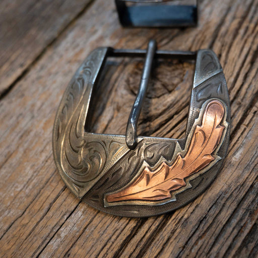 Scribner 2 Pc. Copper Leaf Buckle ACCESSORIES - Additional Accessories - Buckles Dale Scribner