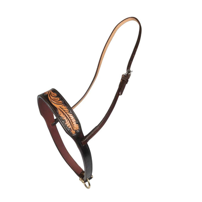 Teskey's Leaf Tooled Noseband Tack - Nosebands & Tie Downs Teskey's