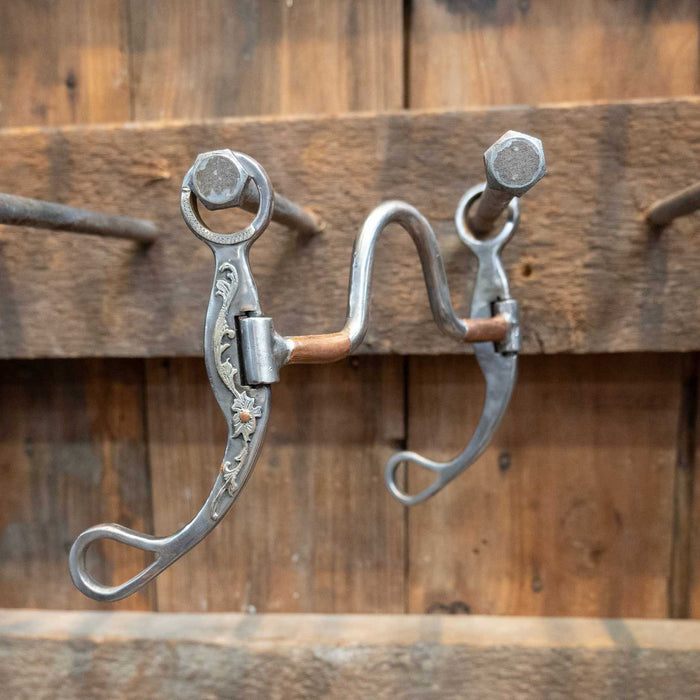 Collier Solid Port Bit w/Copper Bars Tack - Bits Collier