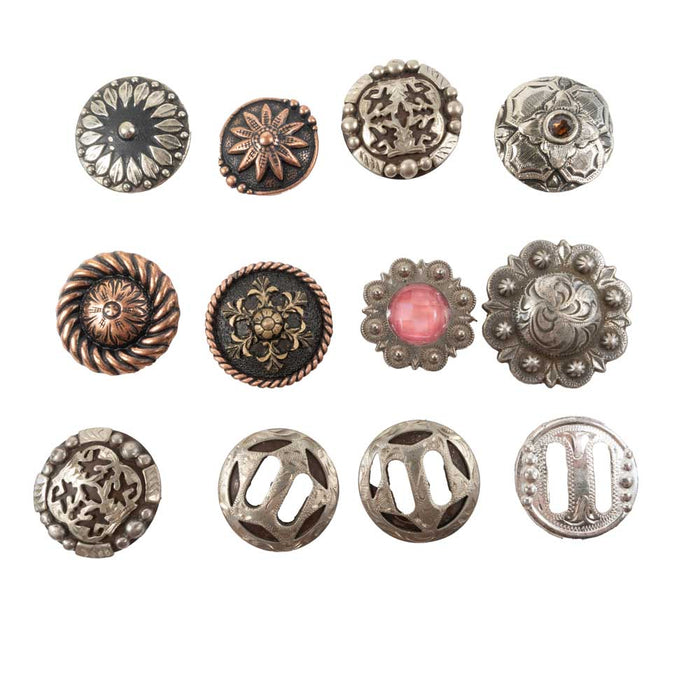 New Set Of 12 Grab Bag Concho Bundle Sale Barn MISC